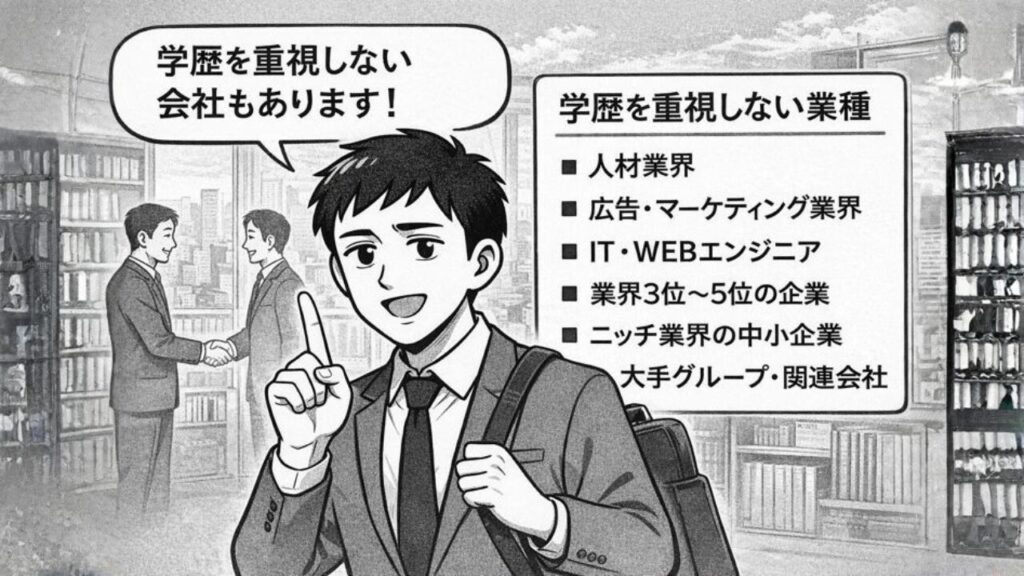 学歴を重視しない会社の例