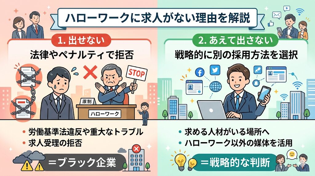 ハローワークに求人がない理由