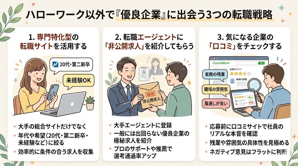 ハロワ以外で「優良企業」と出会うための転職戦略
